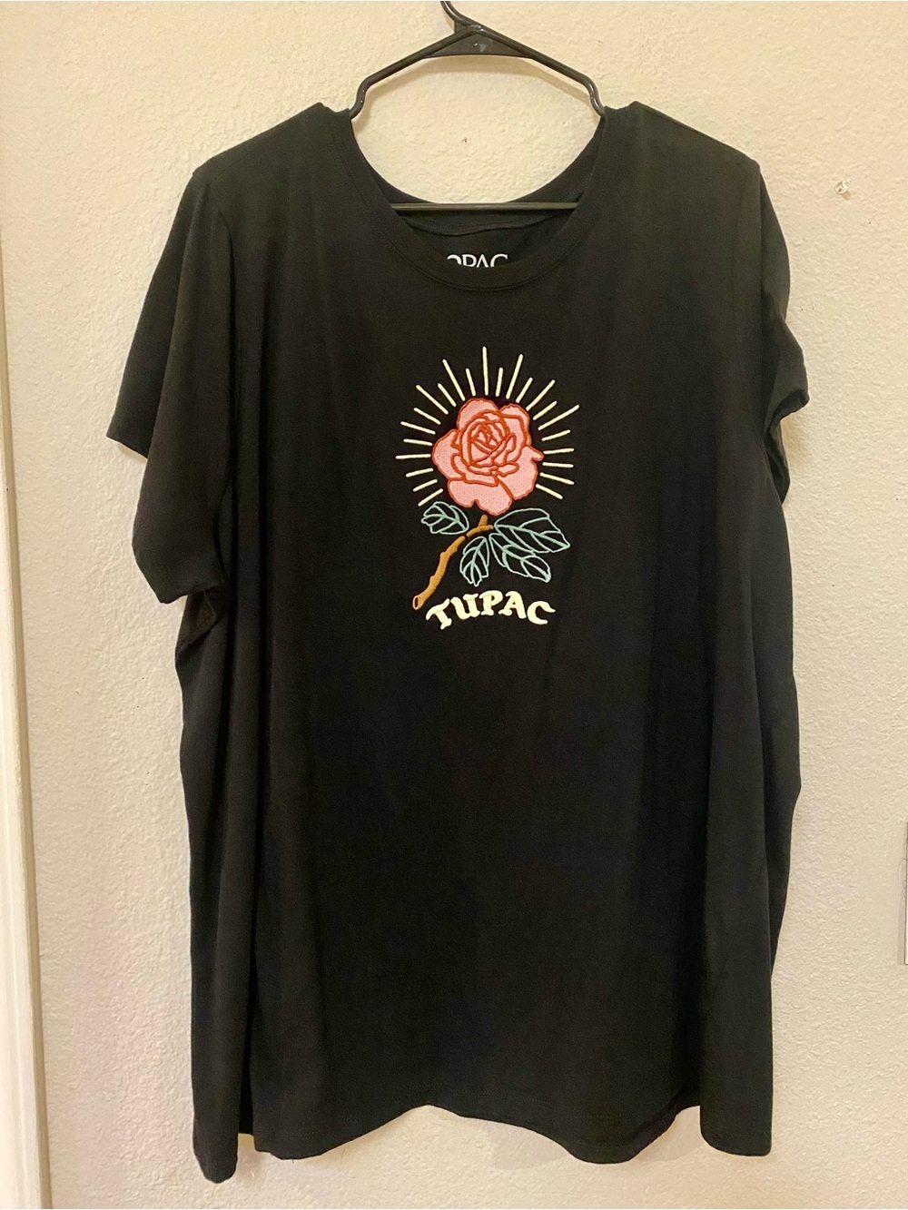 Torrid Black Rose Tupac Embroidered Tee - Quick List For Live